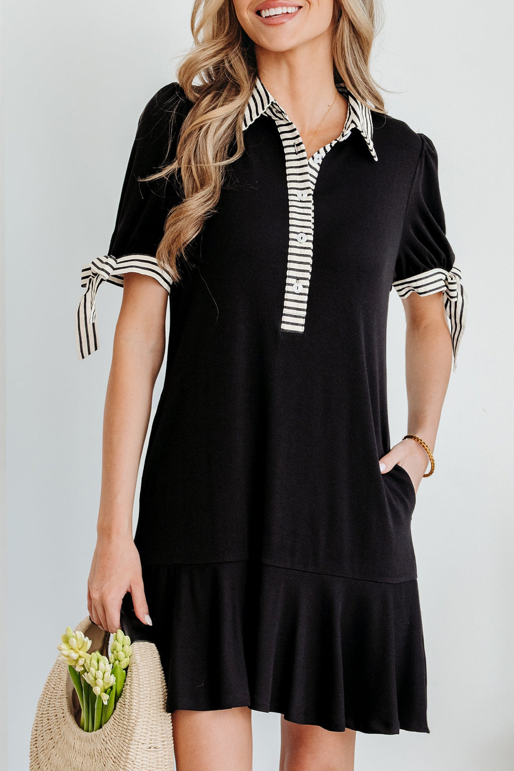 Mckenzie Sleeve Shift Mini Dress
