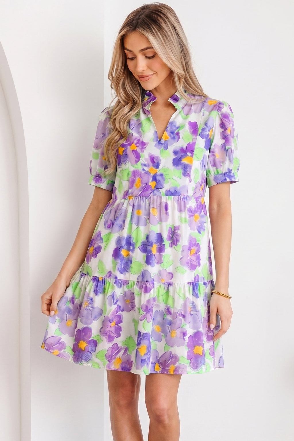 Penelope Tiered Ruffle Mini Dress
