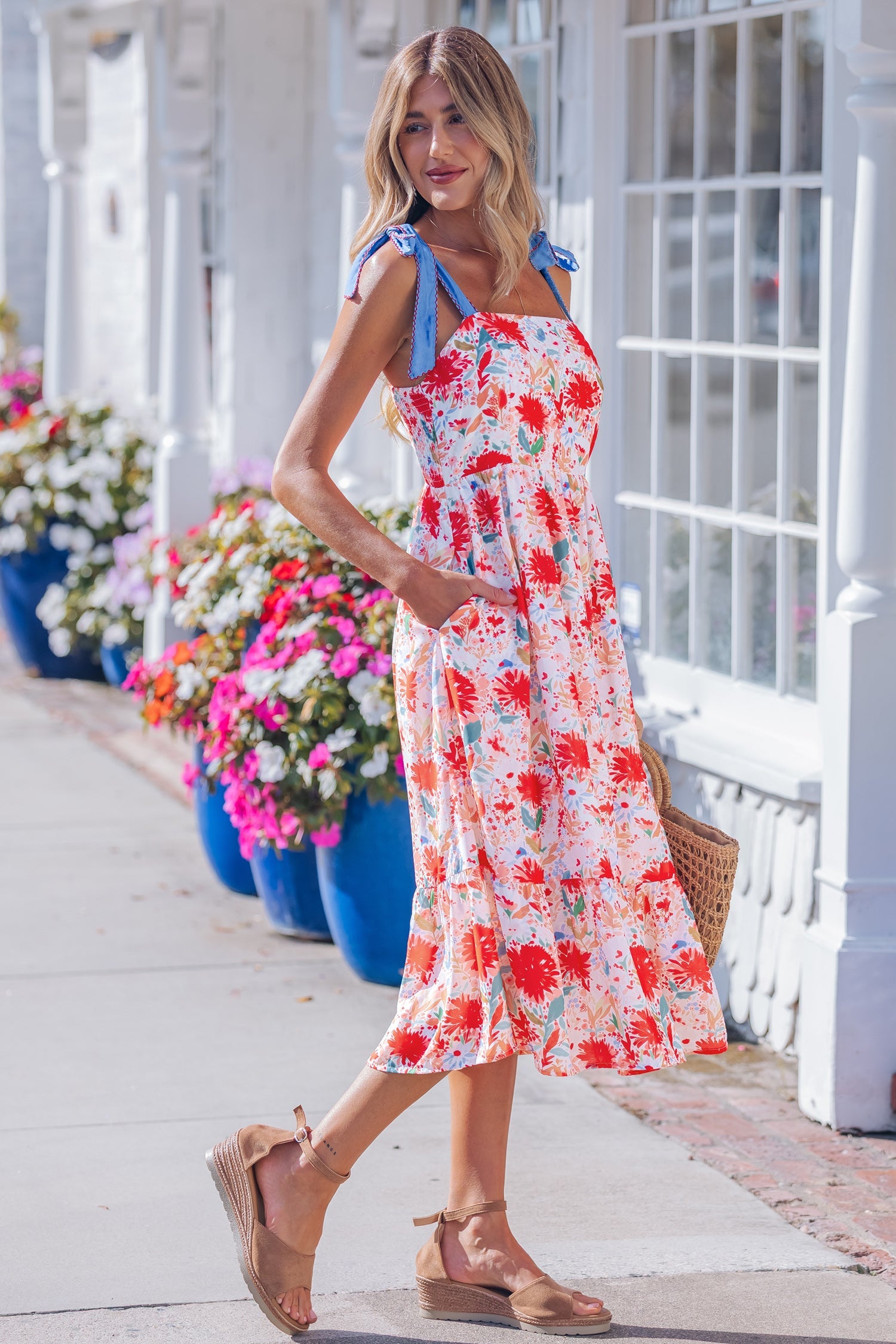 Dahlia Straps High Waist Dress
