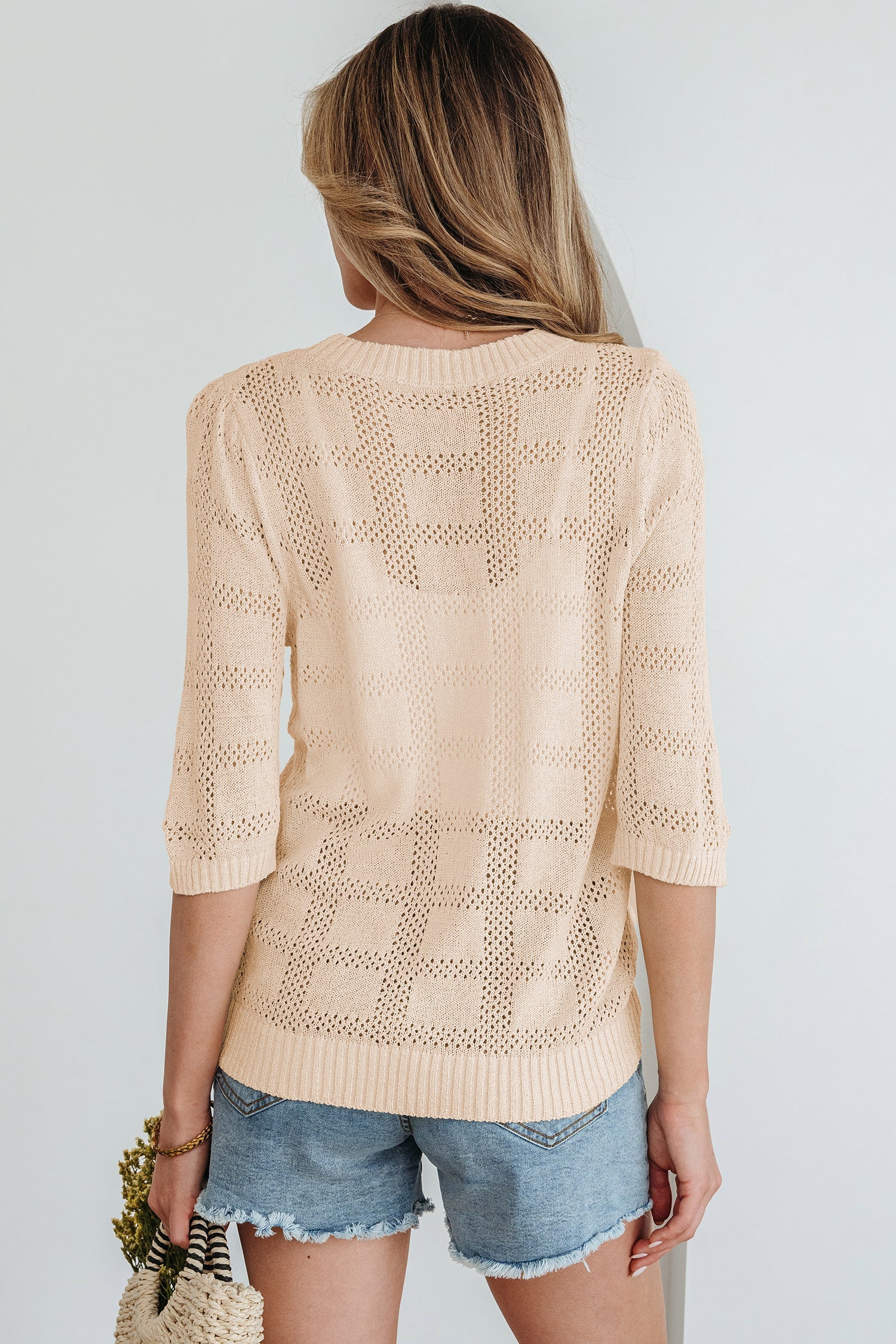 Belen Knit Short Sleeve Sweater