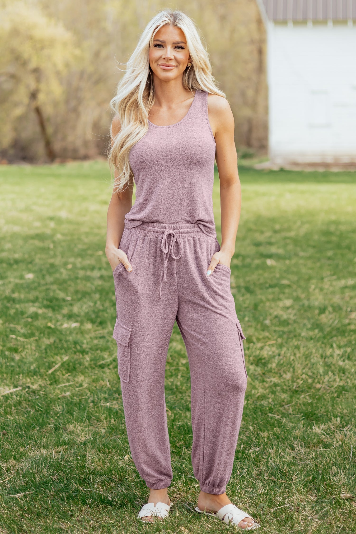 Maeve Bouquet Casual Tank Top Set