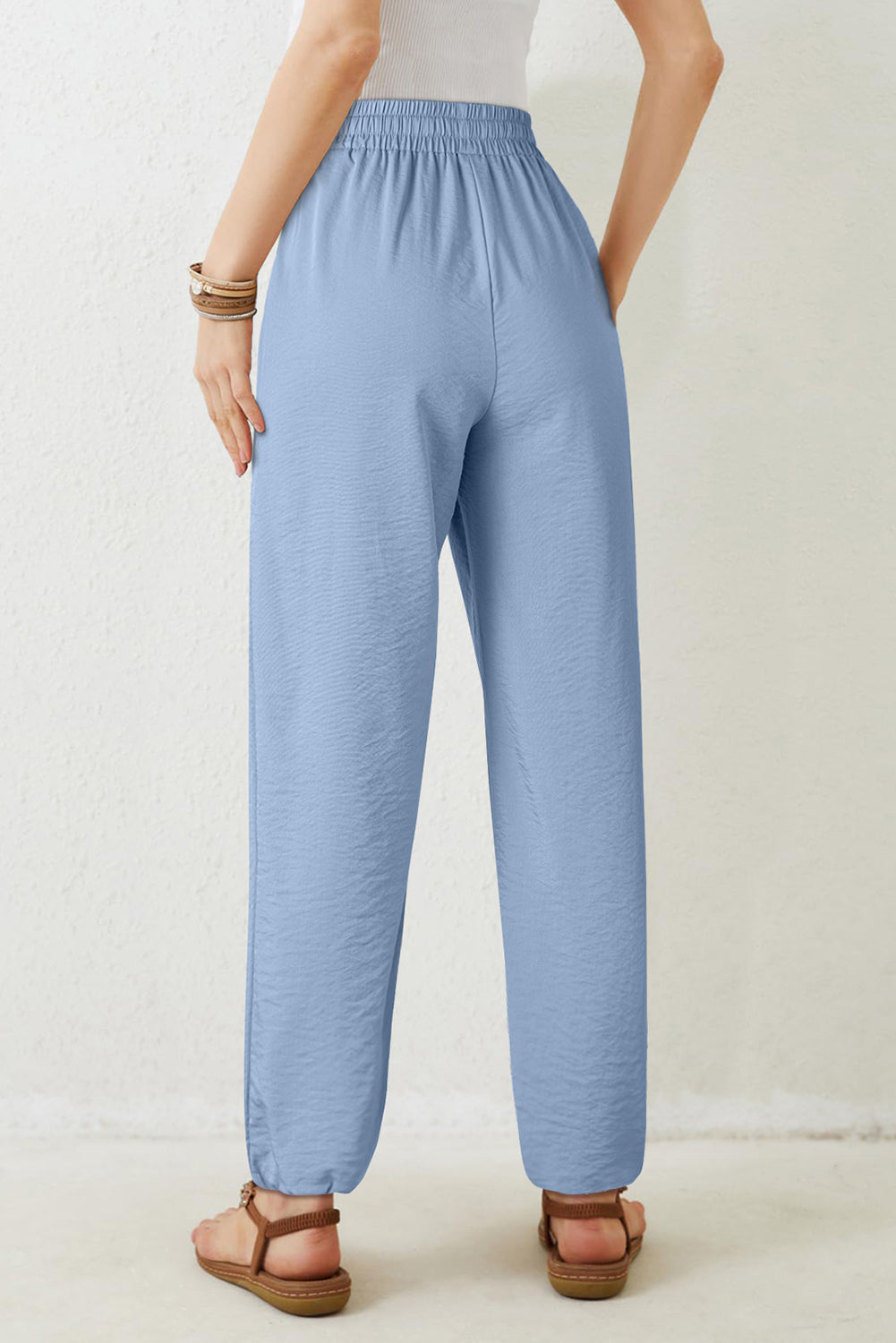 Sawyer Waistband Pleated Loose Pants