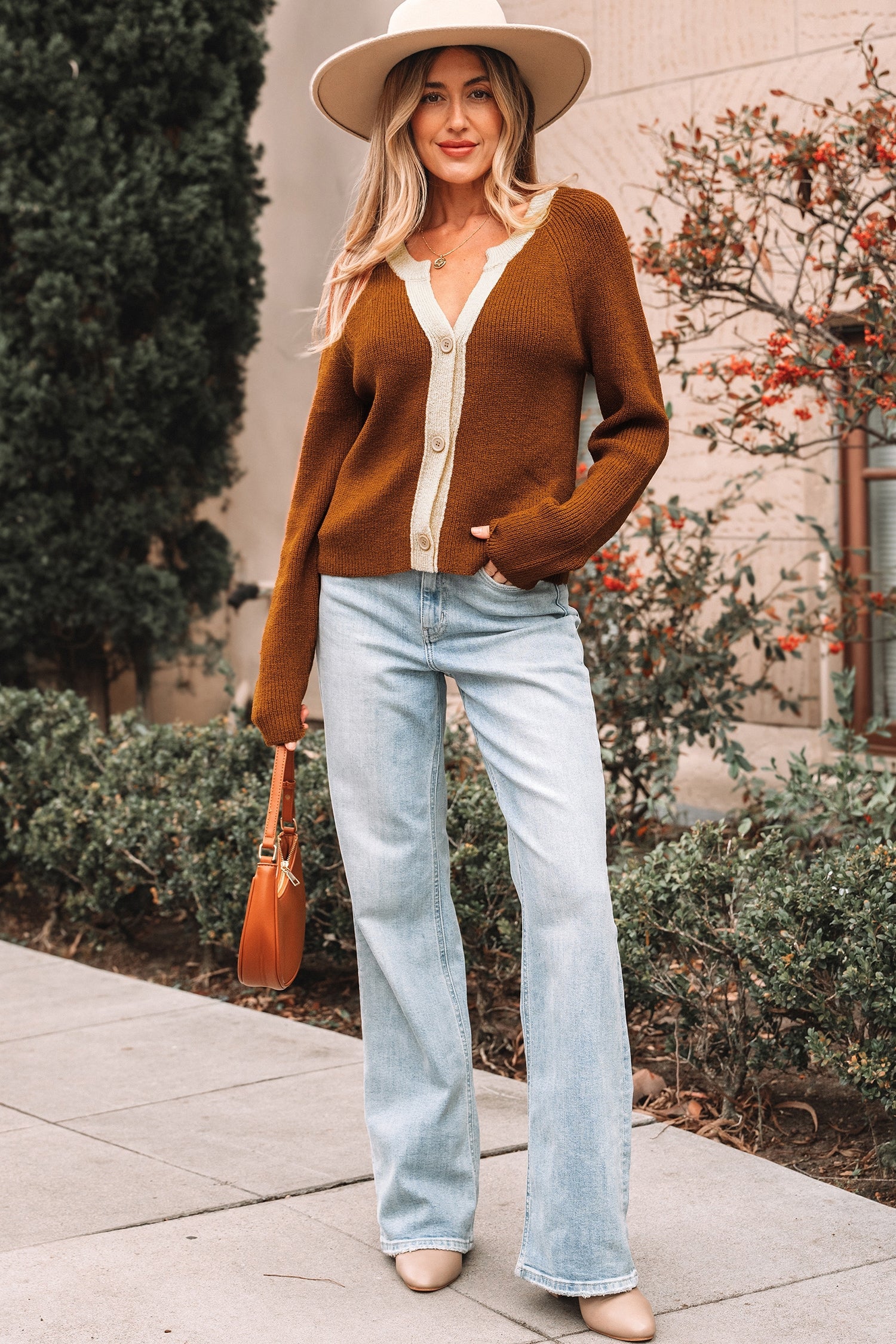 Gabriella Knit Neckline Short Cardigan