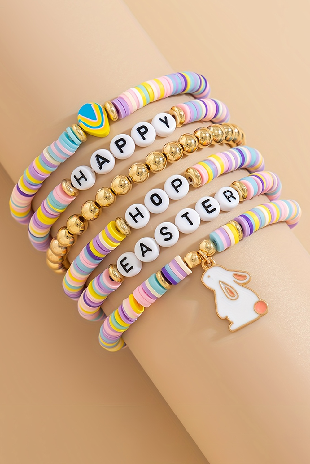Kylee Beaded Elastic Layer Bracelet