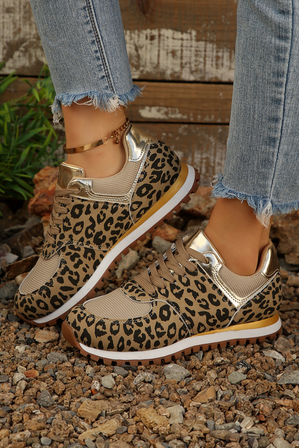 Romy Patchwork Lace Up Sneakers
