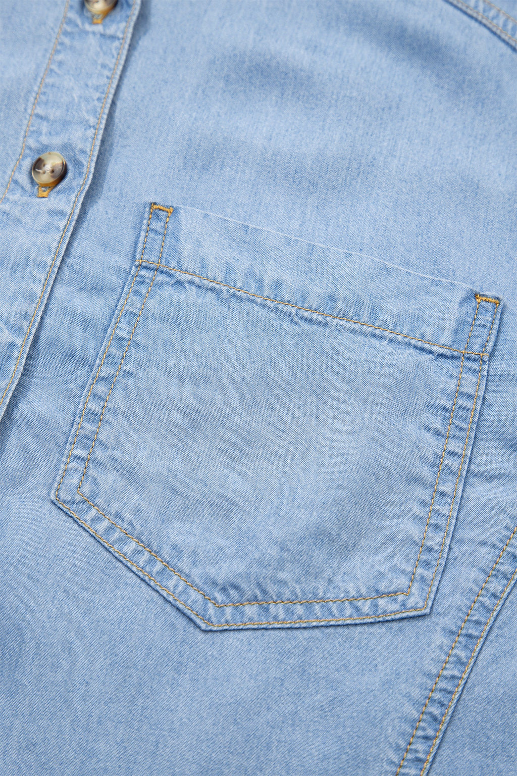 Daphne High Low Chambray Shirt