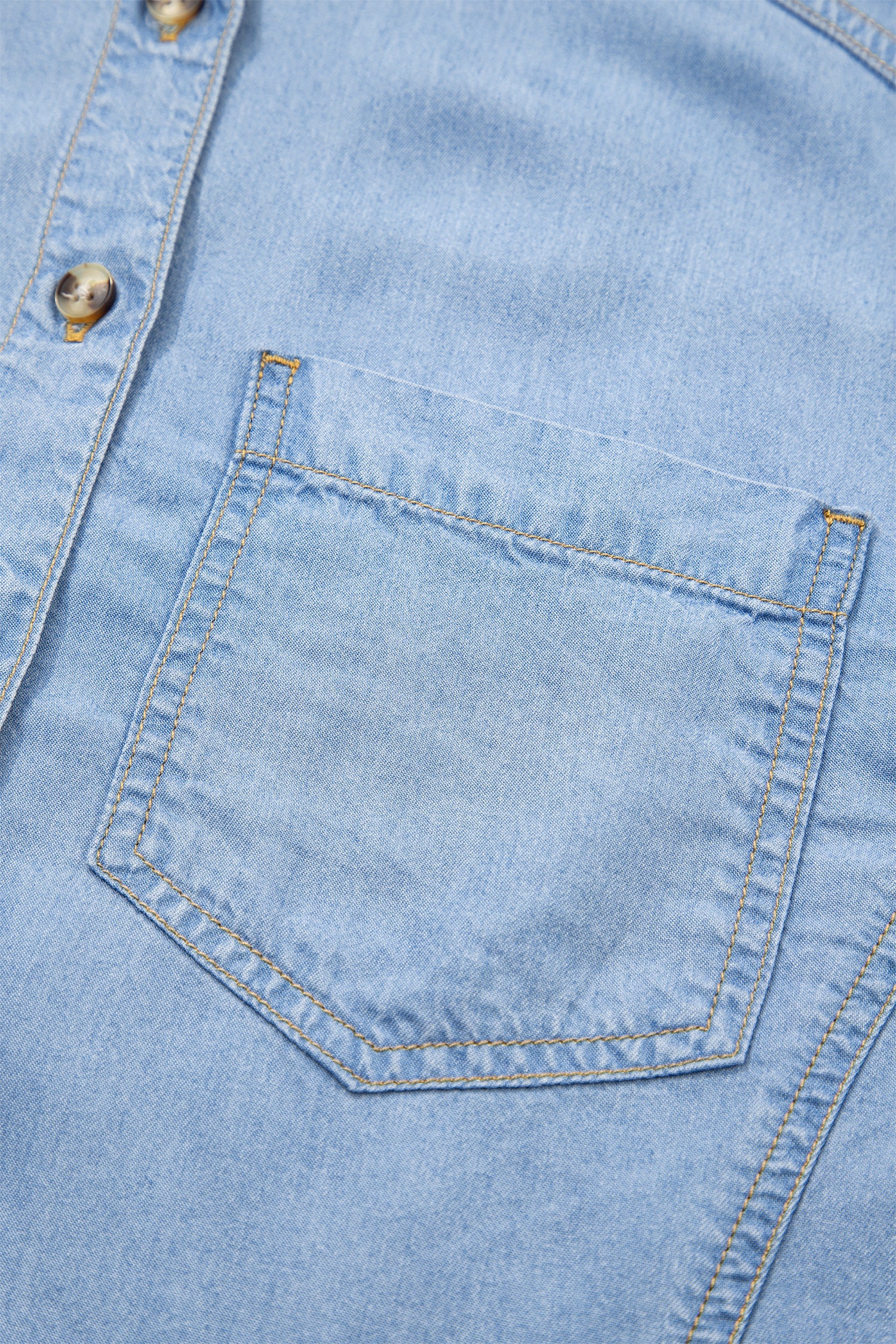 Daphne High Low Chambray Shirt