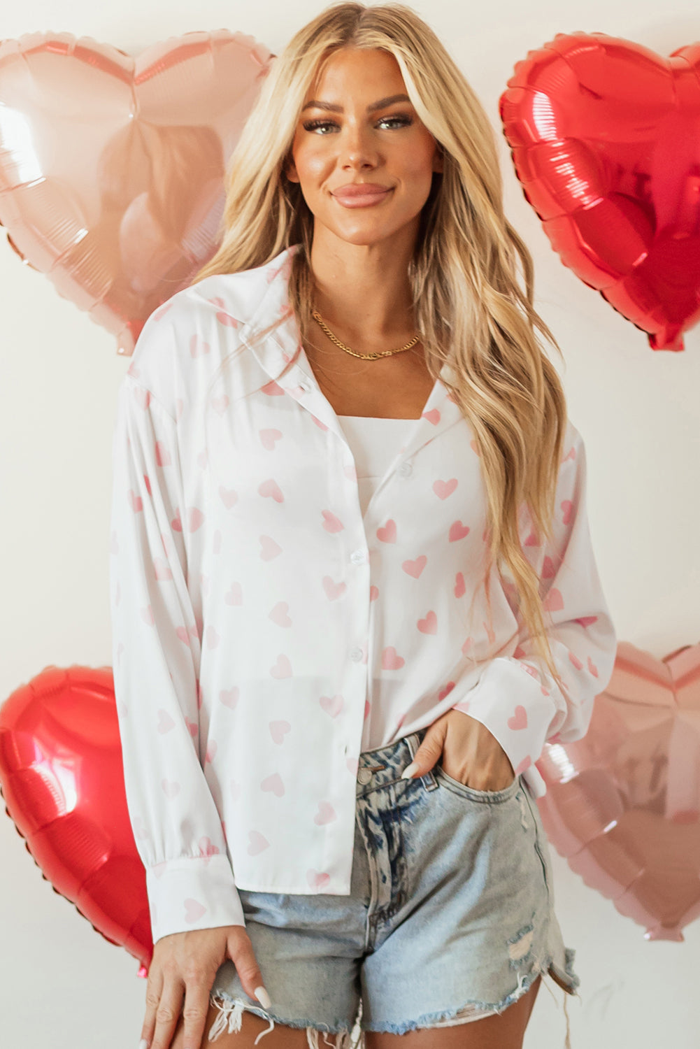 Raelyn Shoulder Puff Sleeve Shirt