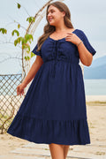 Tru High Waist Midi PLUS Dress