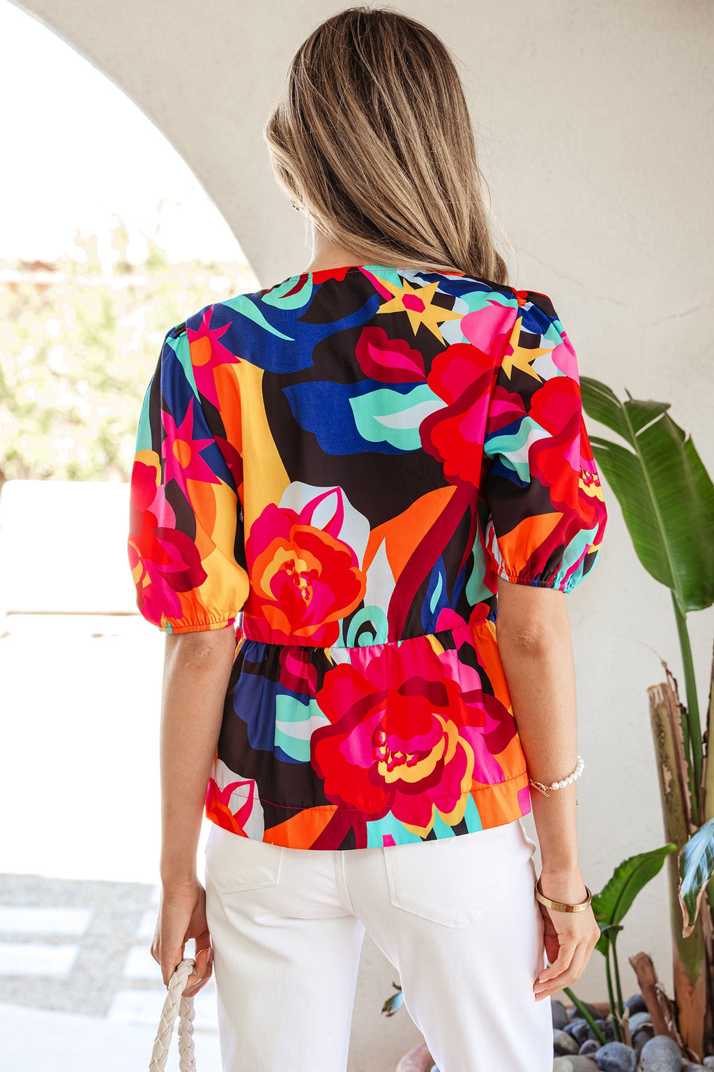 Kylee Puff Sleeve Babydoll Blouse