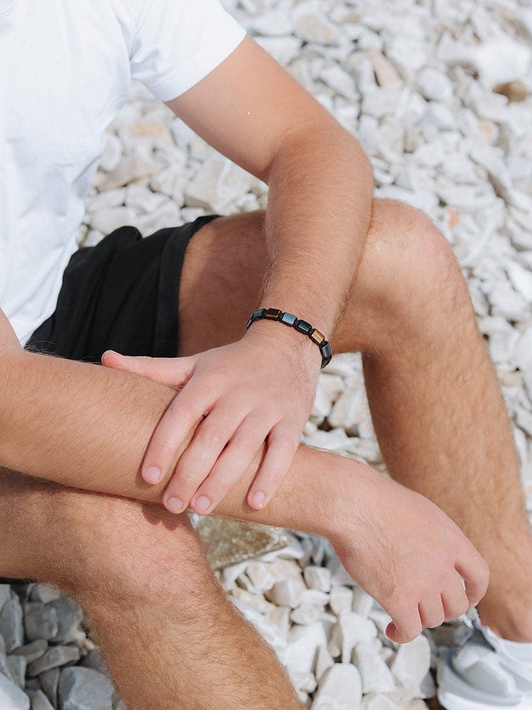 Triple Protection Beaded Bracelet - Havana
