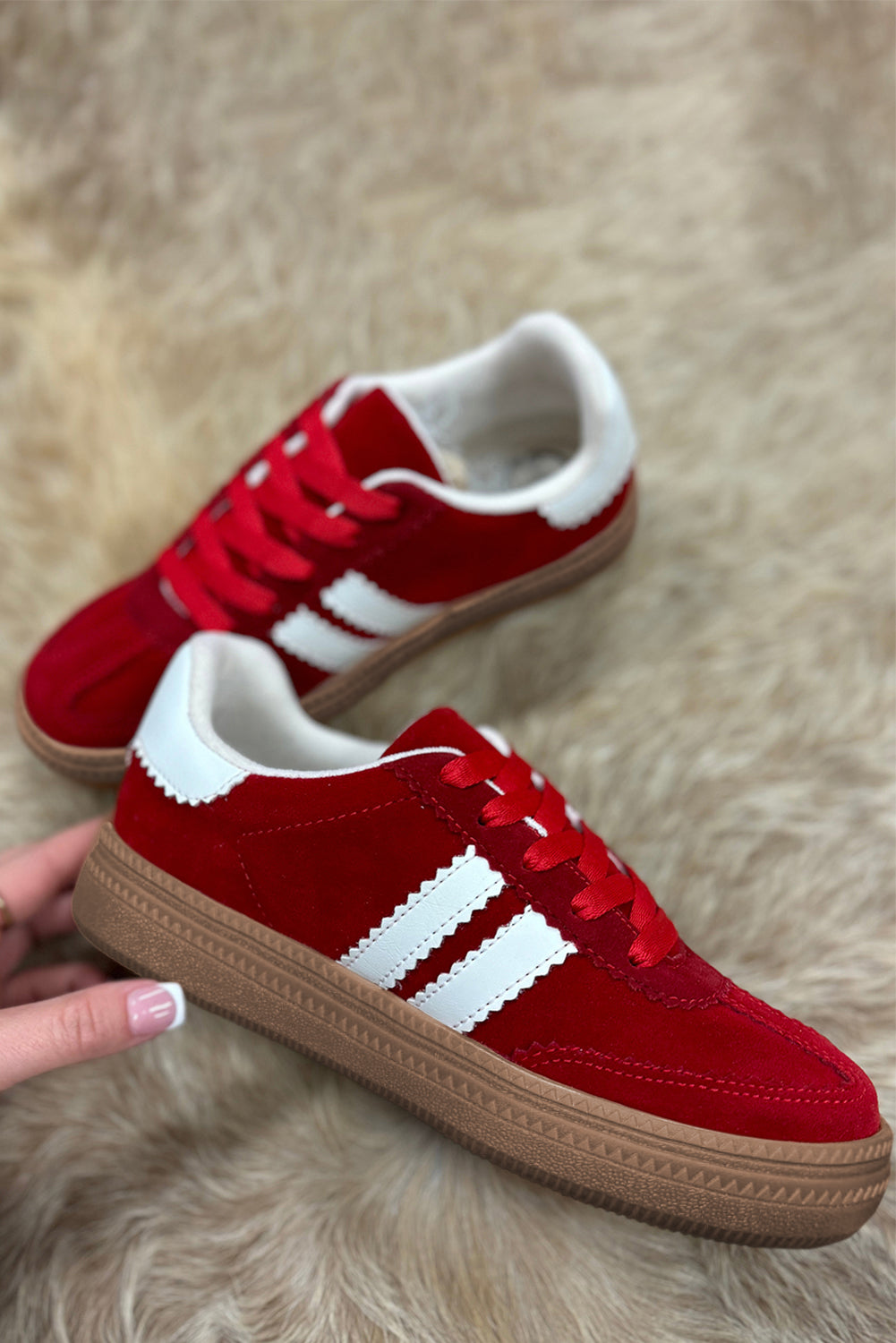 Harper Lace Up Flat Shoes