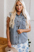 Miller Denim Flap Pocke Vest