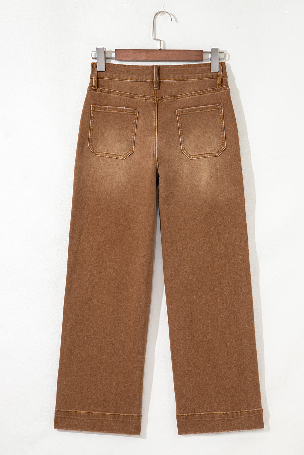 Courtney Cropped High Rise Wide Leg Jeans