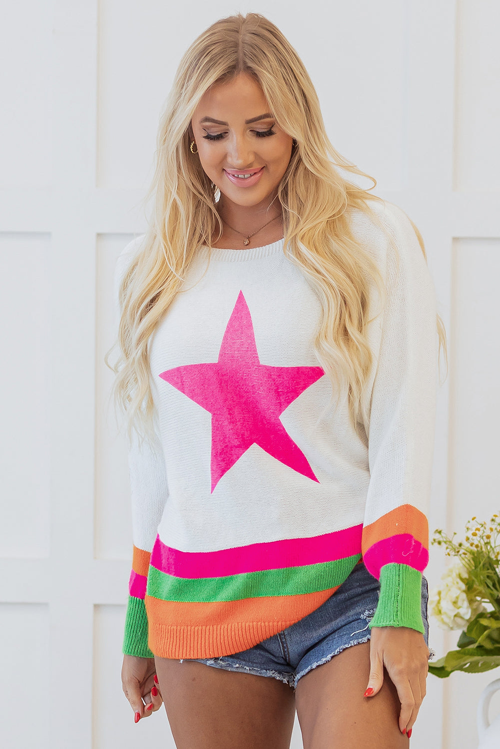 Stella Edge Drop Shoulder Sweater