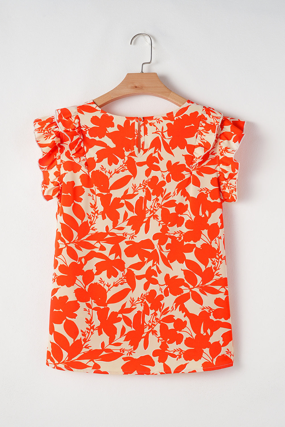 Keilani Floral Ruffle Sleeve Top