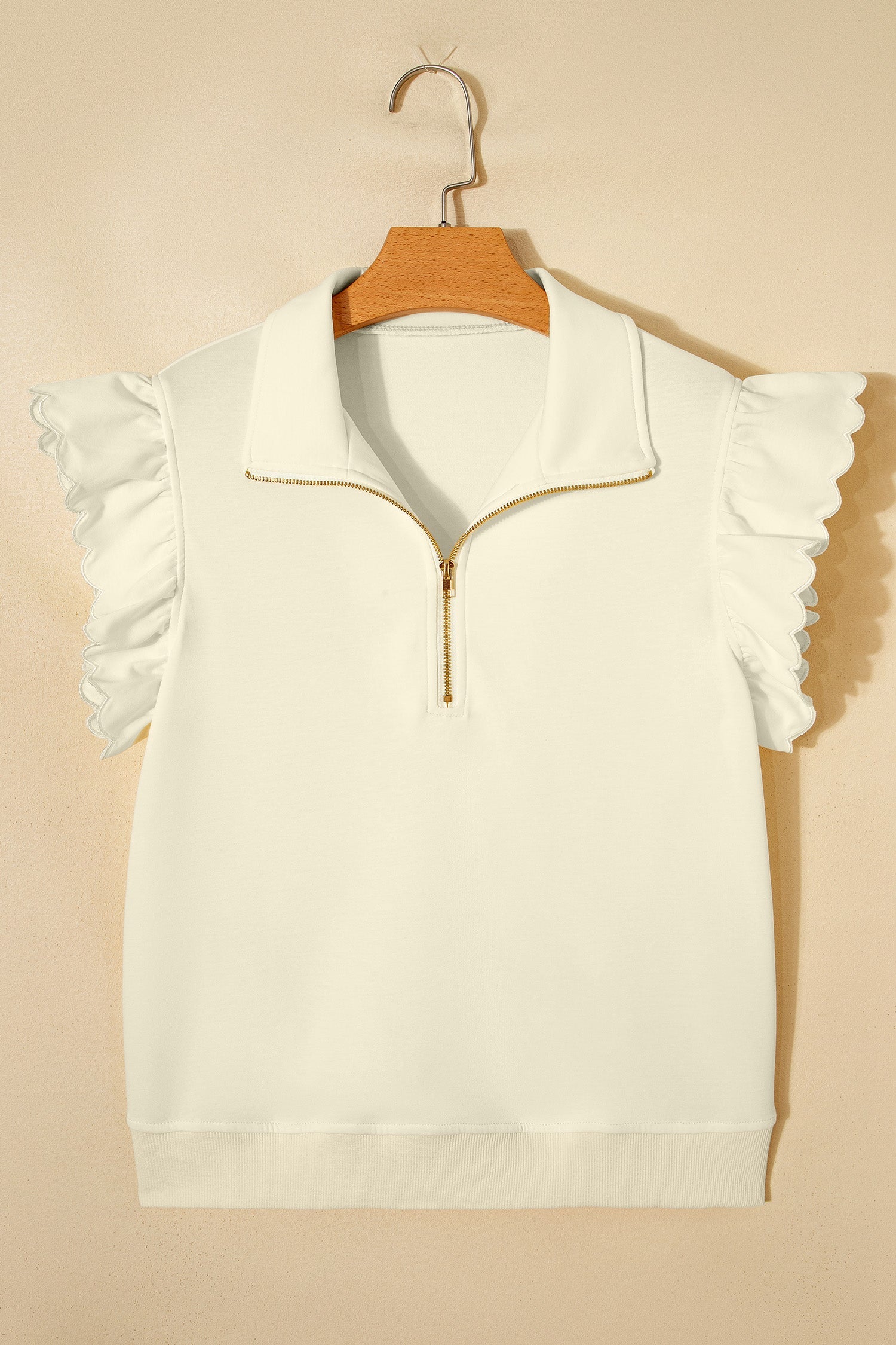 Juniper Ruffled Short Sleeve Blouse