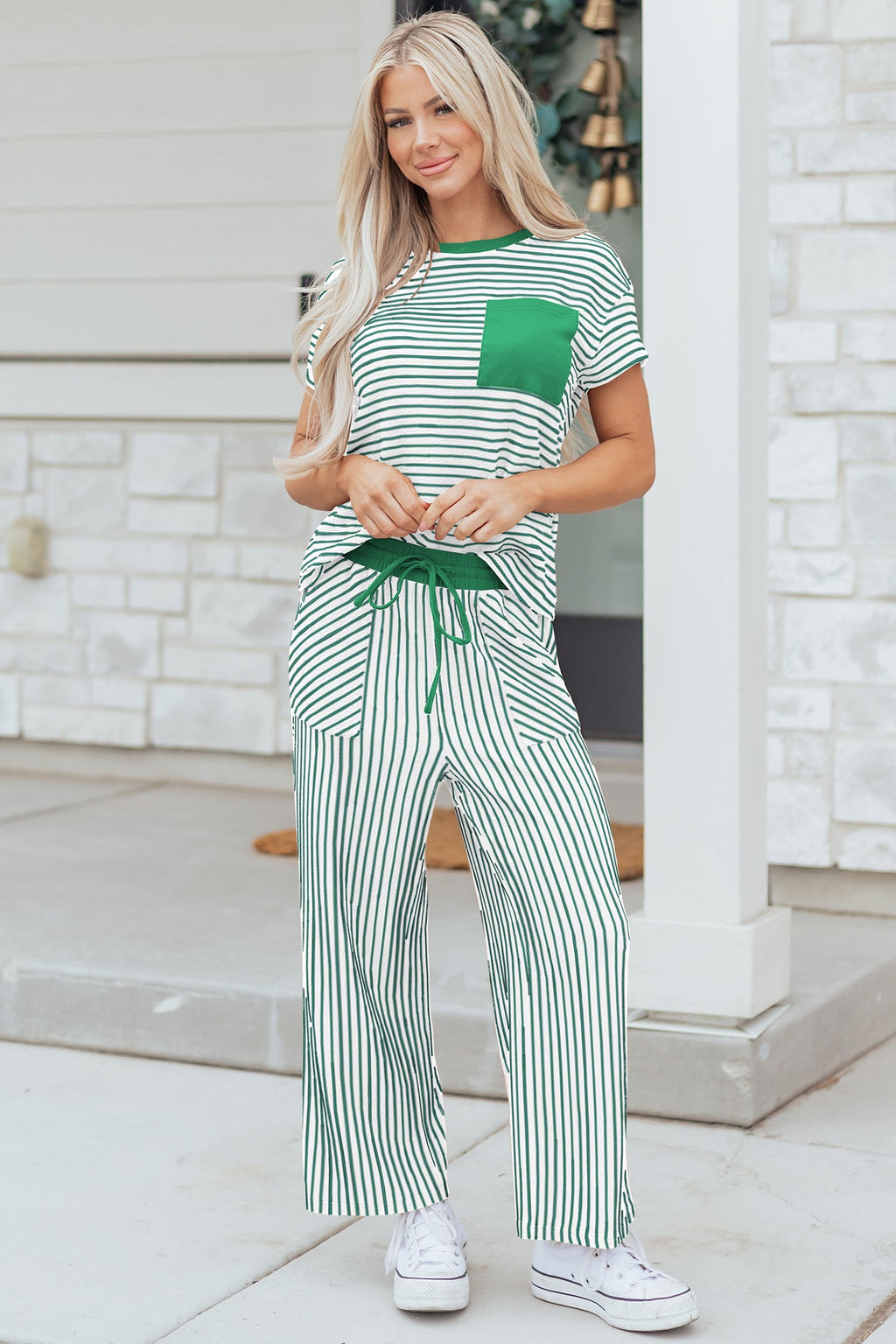 Tilly Stripe Tee & Pants Set