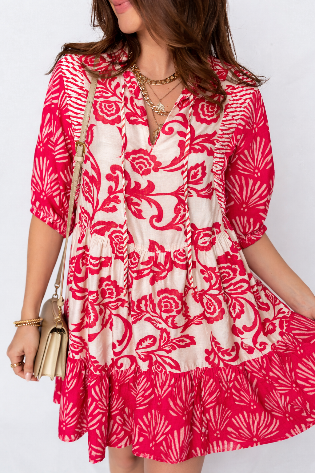 Ariel Loose Flower Mini Dress