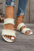 Alaiya Double Band Flat Slippers