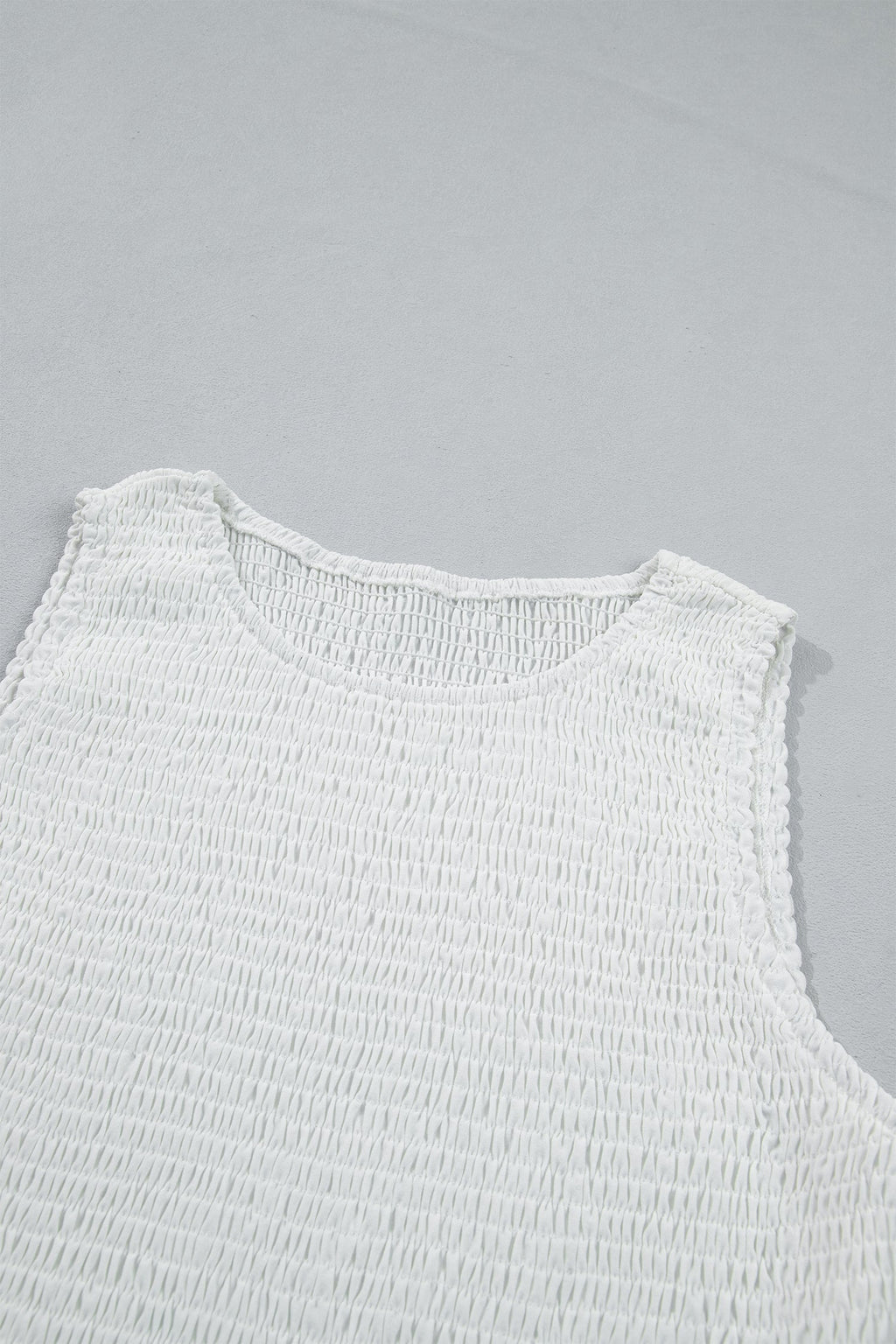 Danielle Smocked Lace Peplum Top