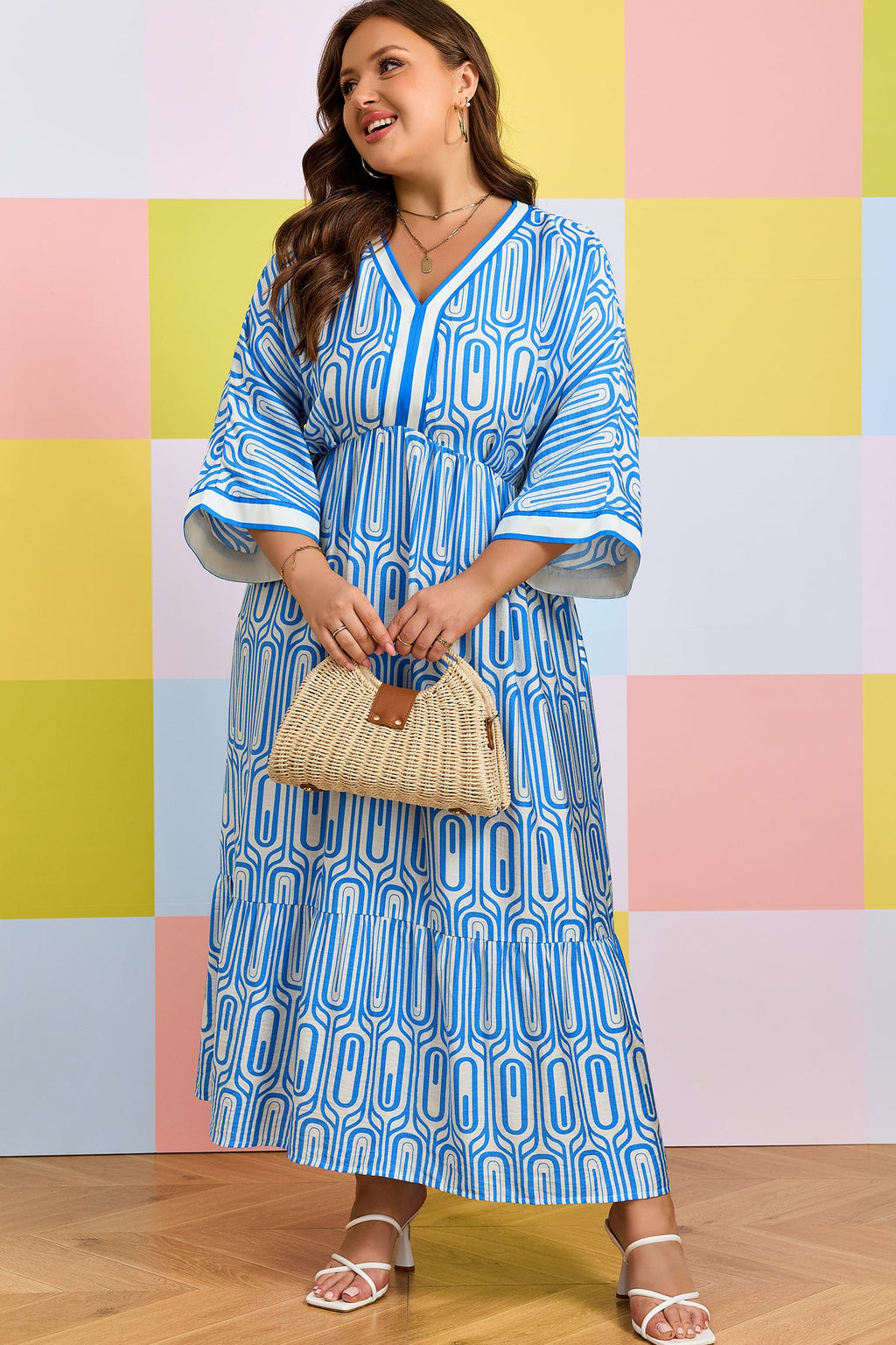 Siya Bracelet Sleeve Long PLUS Dress