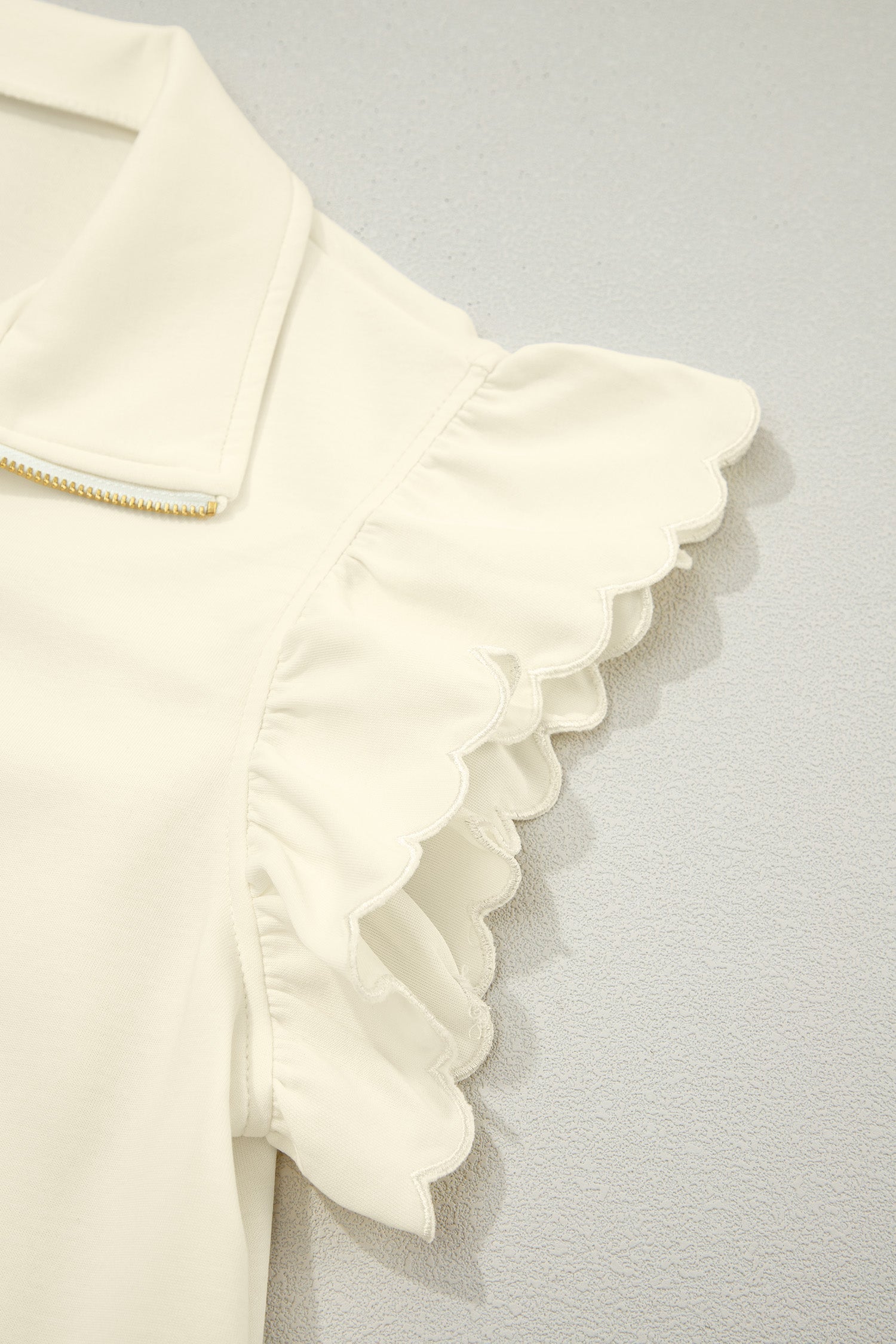 Juniper Ruffled Short Sleeve Blouse
