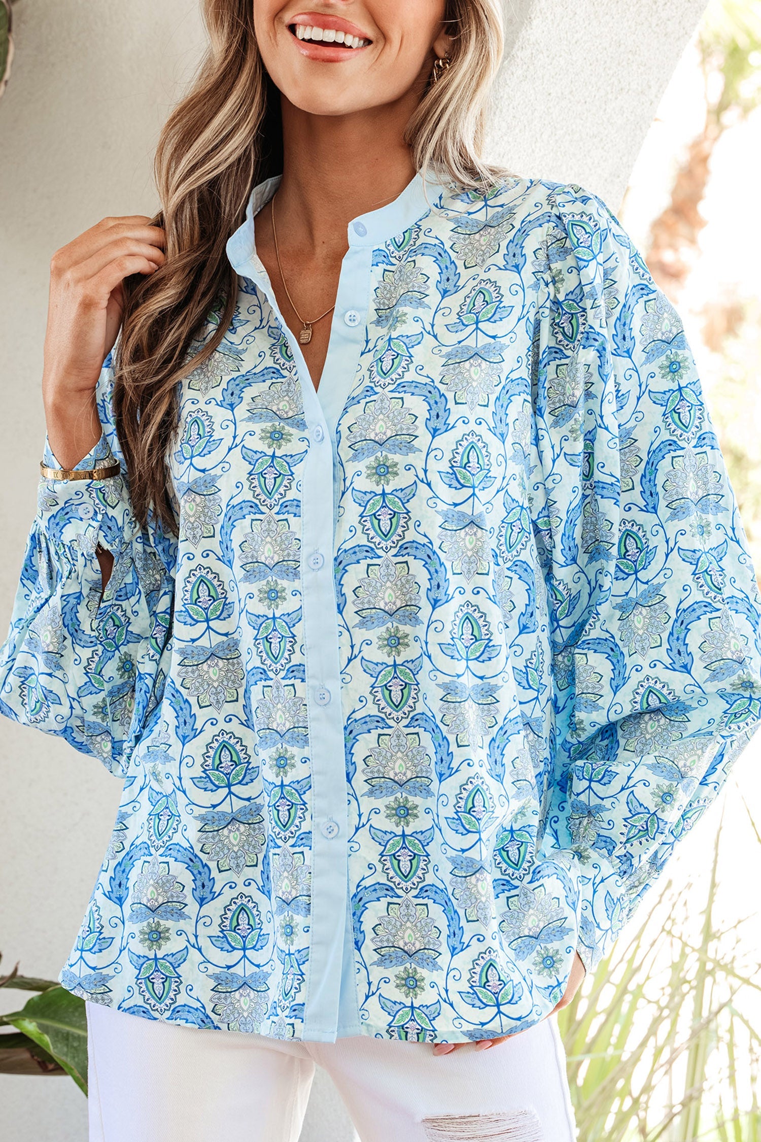 Micah Puff Sleeve Loose Shirt
