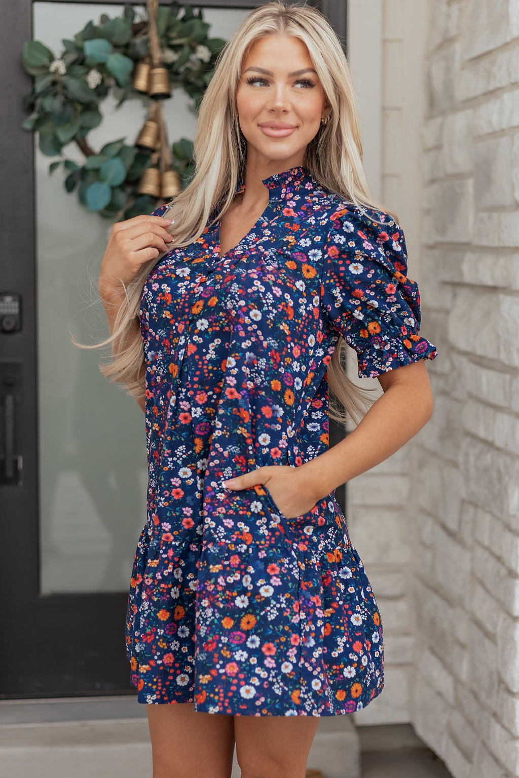 Serenity Puff Sleeve Mini Dress