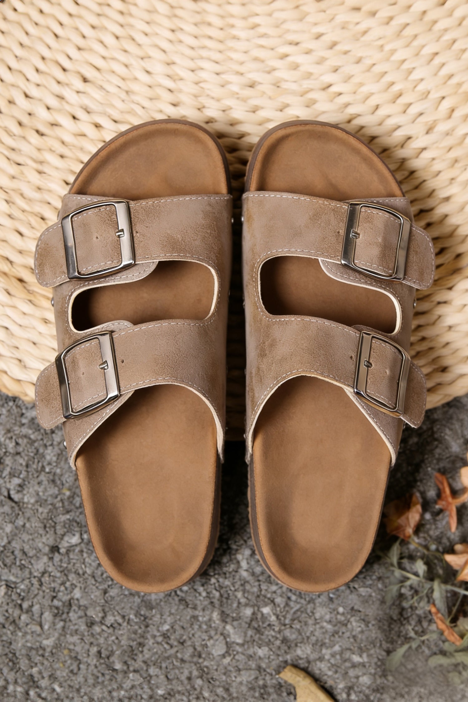 Riley Faux Suede Platform Slippers