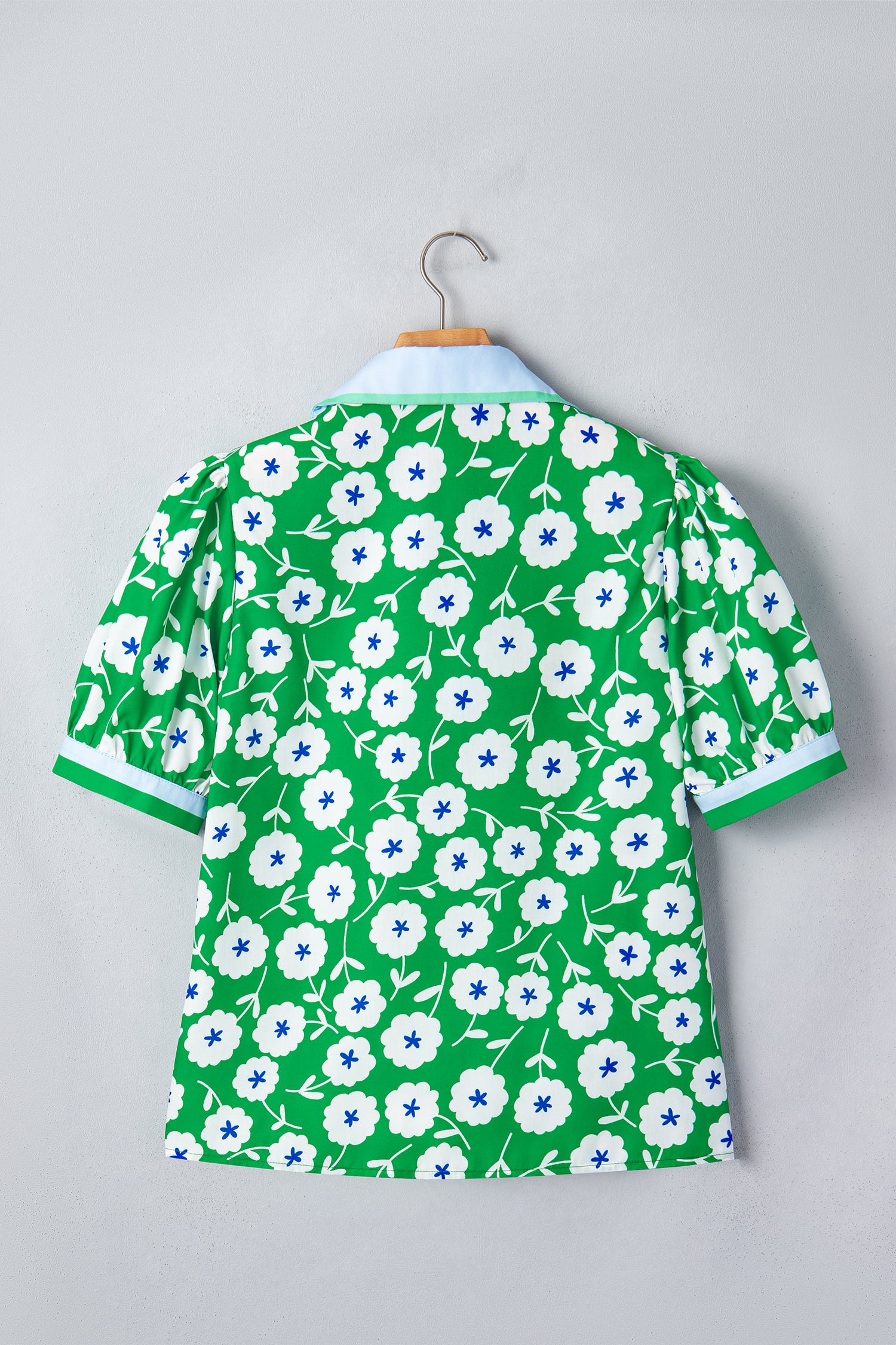 Antonella Collar Short Sleeve Blouse