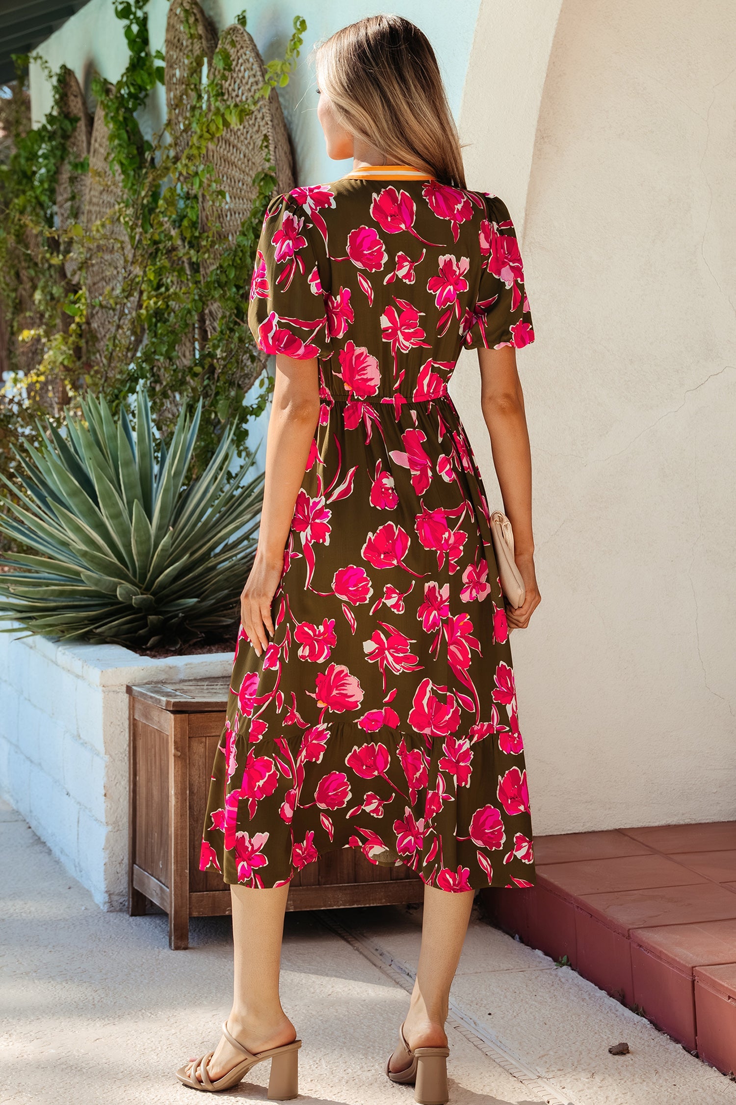 Renata Ruffle Hem Maxi Dress