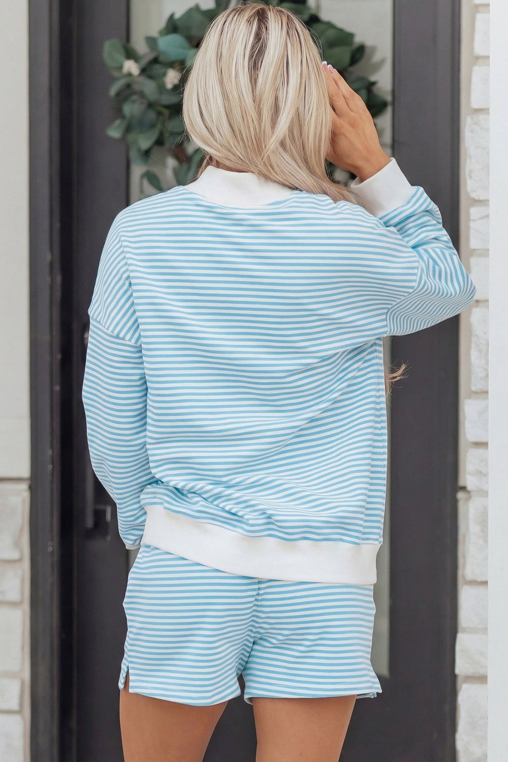 Juliette Mock Sweatshirt and Shorts Set