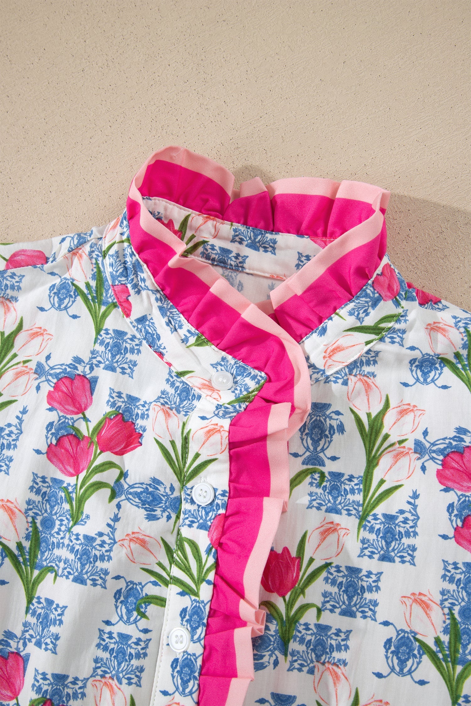 Aya Flutter Sleeve Half Blouse