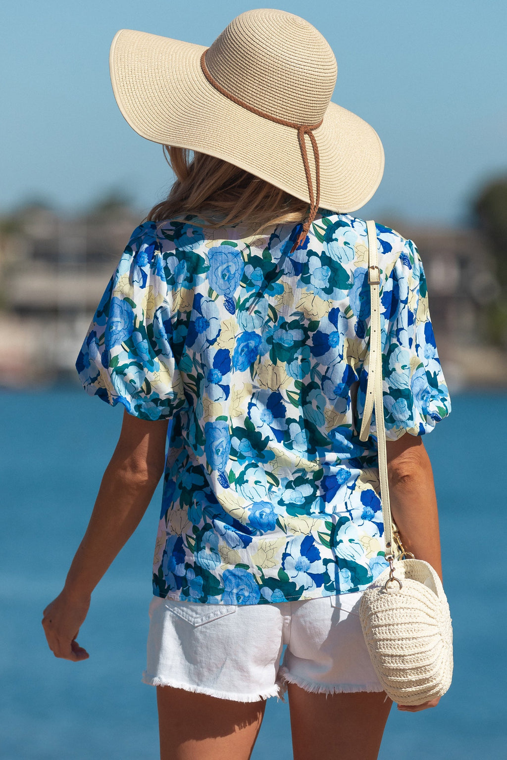 Leilani Short Puff Sleeve Blouse