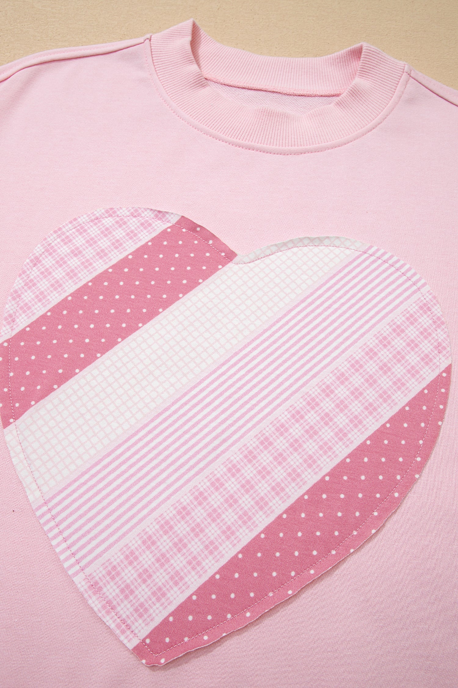 Matilda Sweetheart Patchwork Oversize Sweatshirt