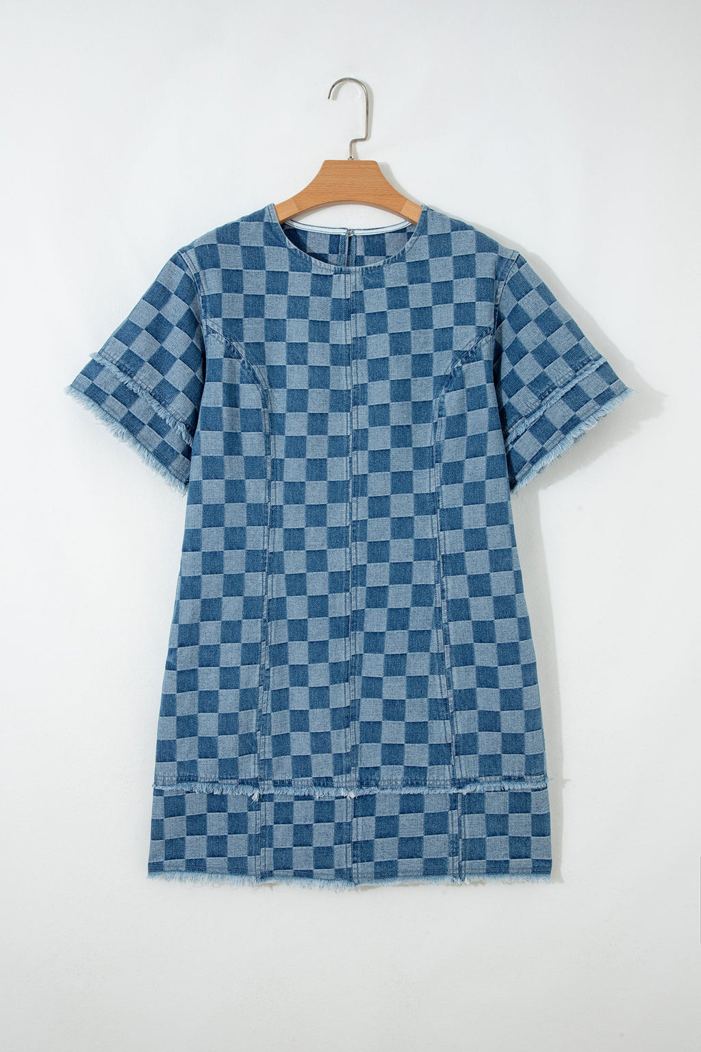 Jessie Hem Checkered Mini Dress