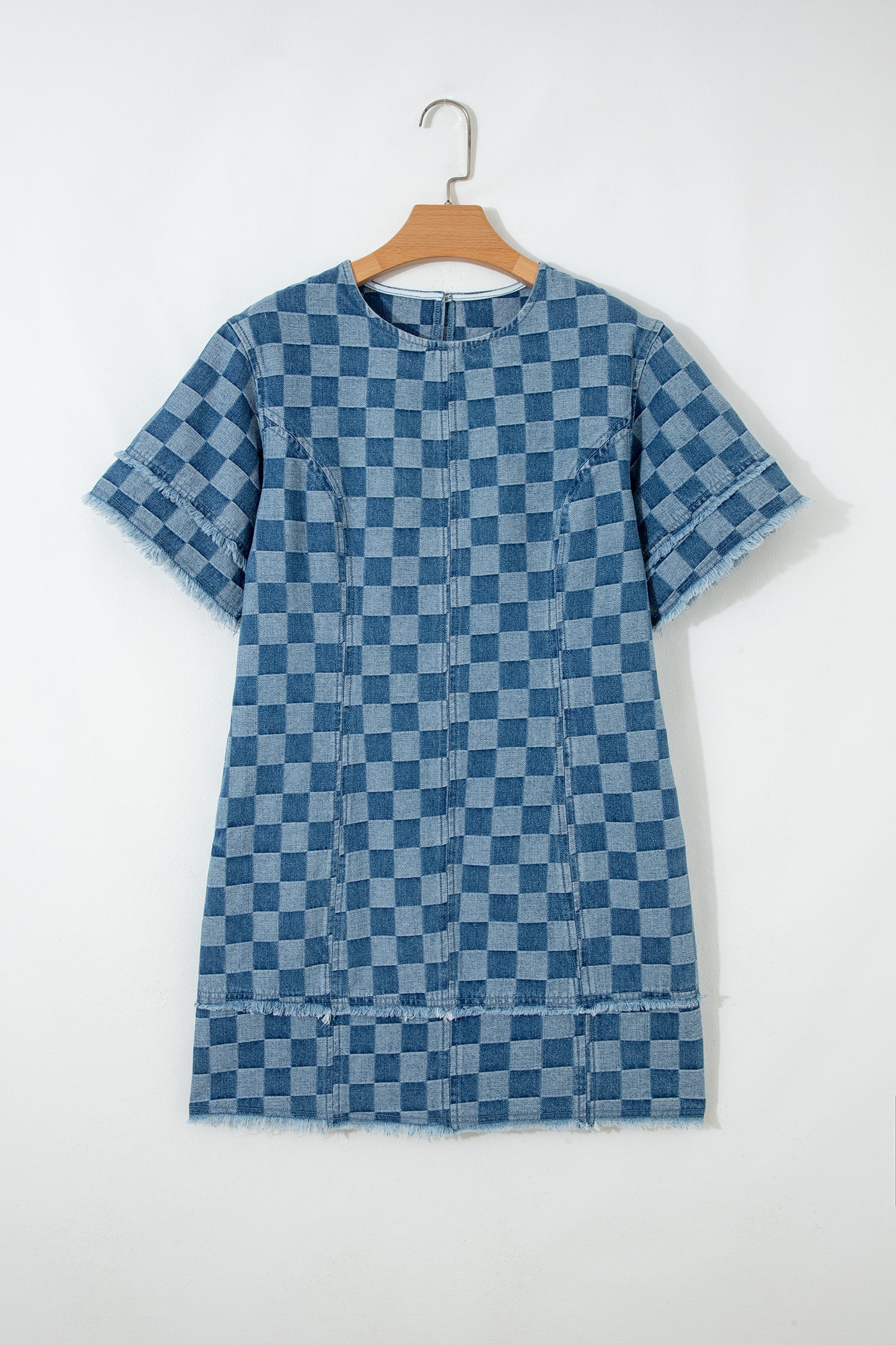 Jessie Hem Checkered Mini Dress