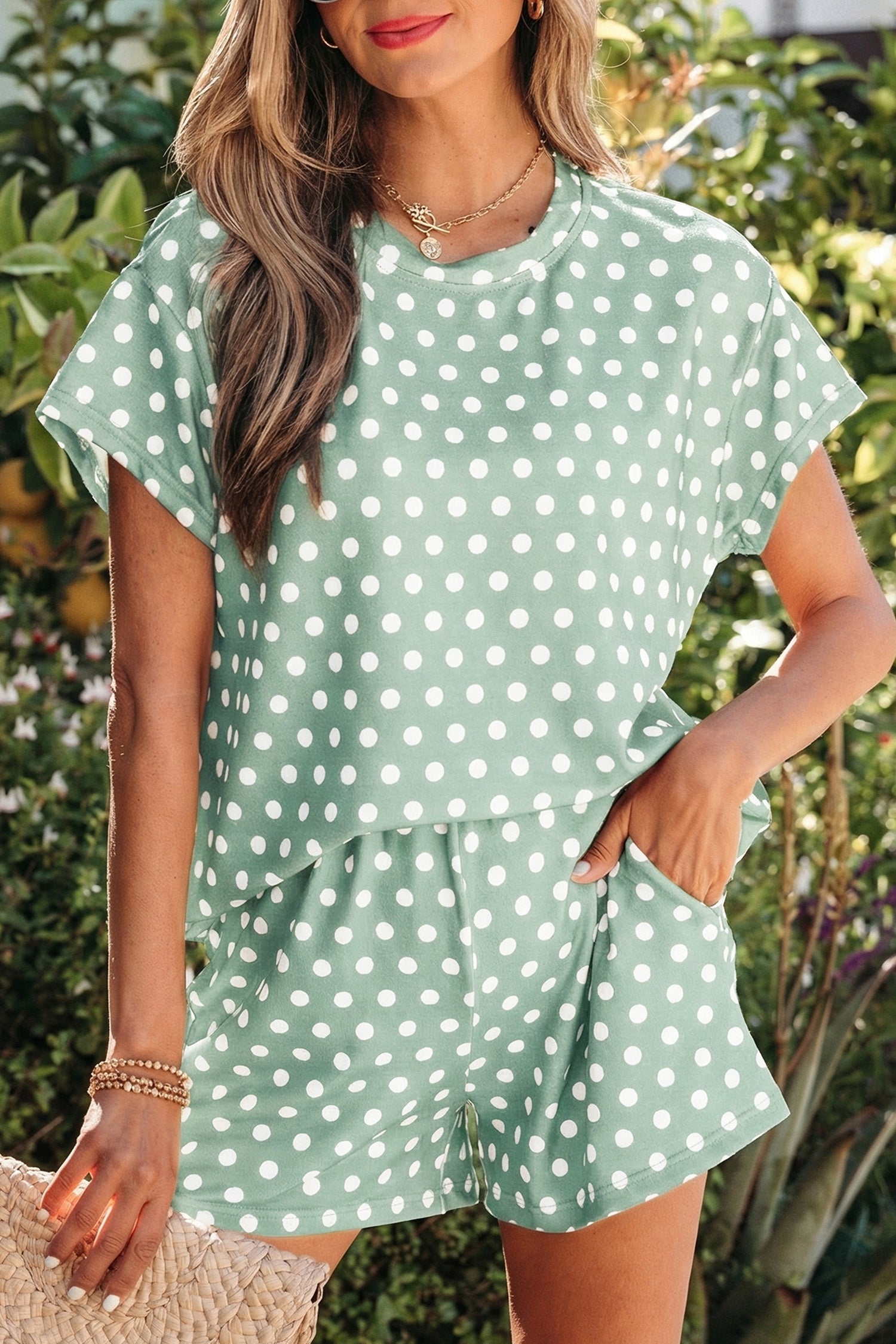 Brittany Dot Print Short Set