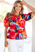 Kylee Puff Sleeve Babydoll Blouse