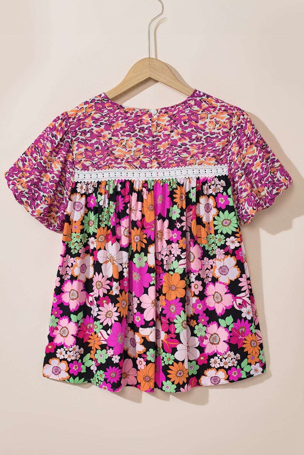 Kayla Floral Mixed Print Blouse