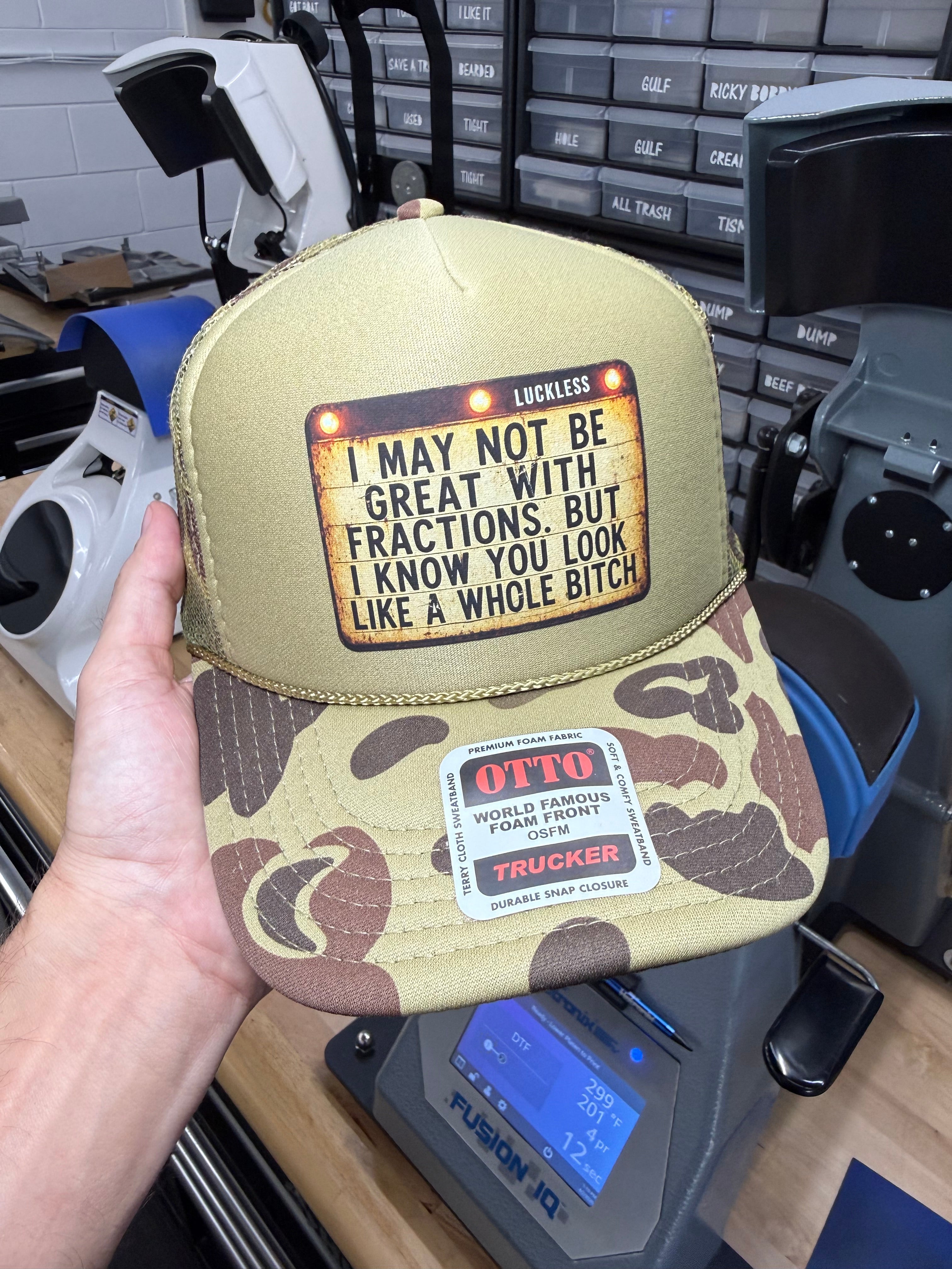 Great with Fractions Trucker Hat