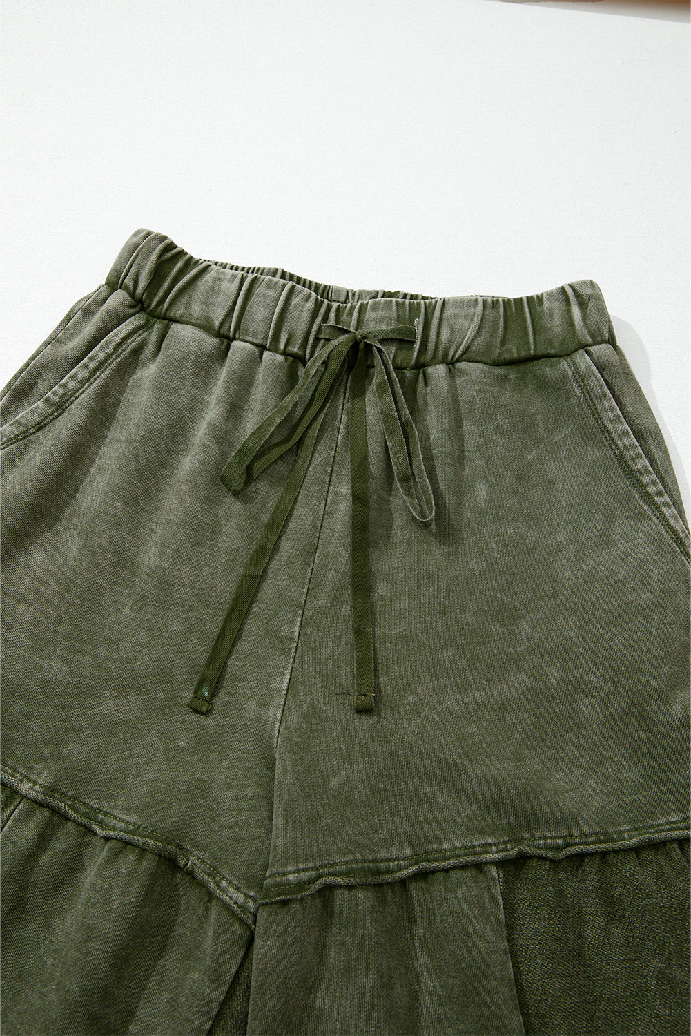 Paisley Leg Patchwork Drawstring Pants