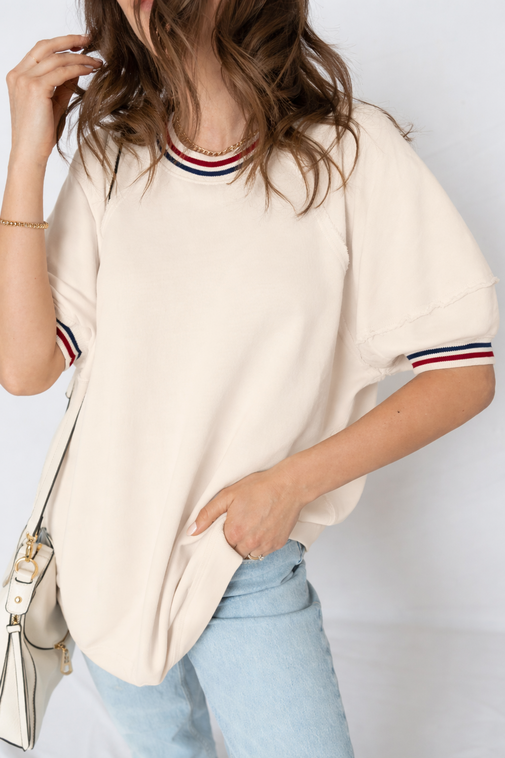 Haisley Sleeve Loose Tunic Top