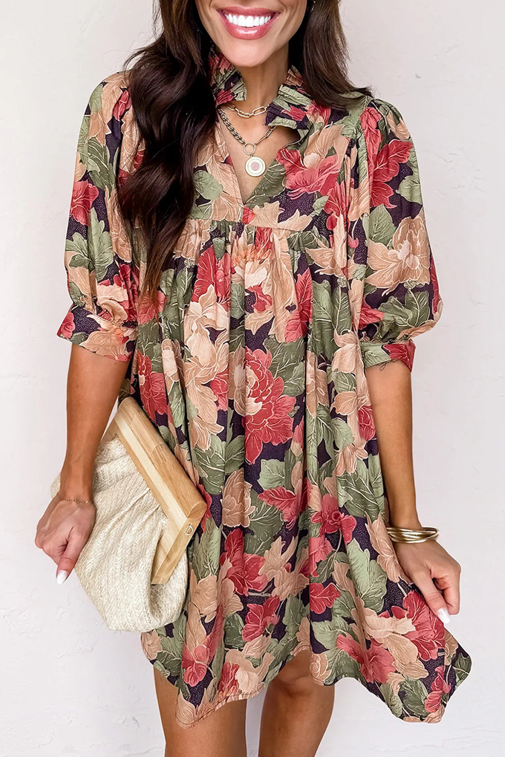 Annika Half Sleeve Mini Dress