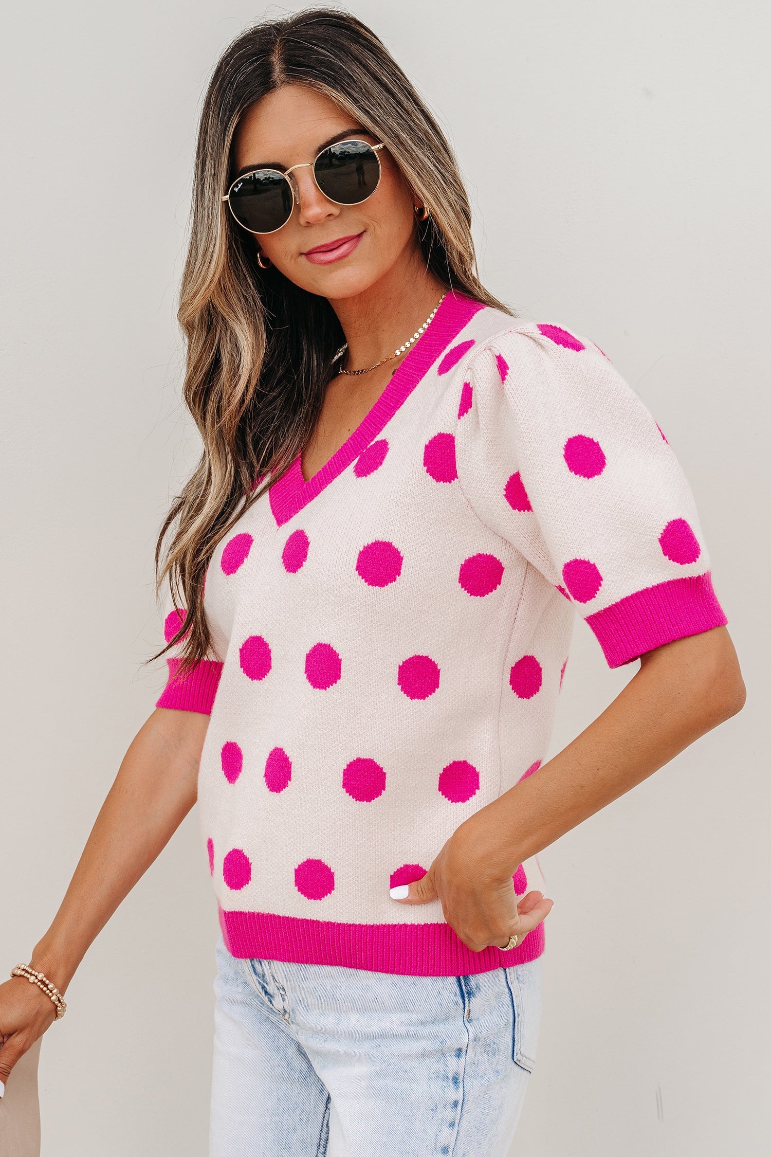 Alexia Puff Short Sleeve Sweater