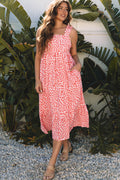 Hunter Knot Back Sleeveless Ruffle Hem Dress