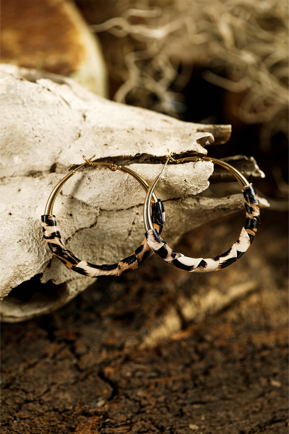 Lettie Plated Detail Hoop Earrings