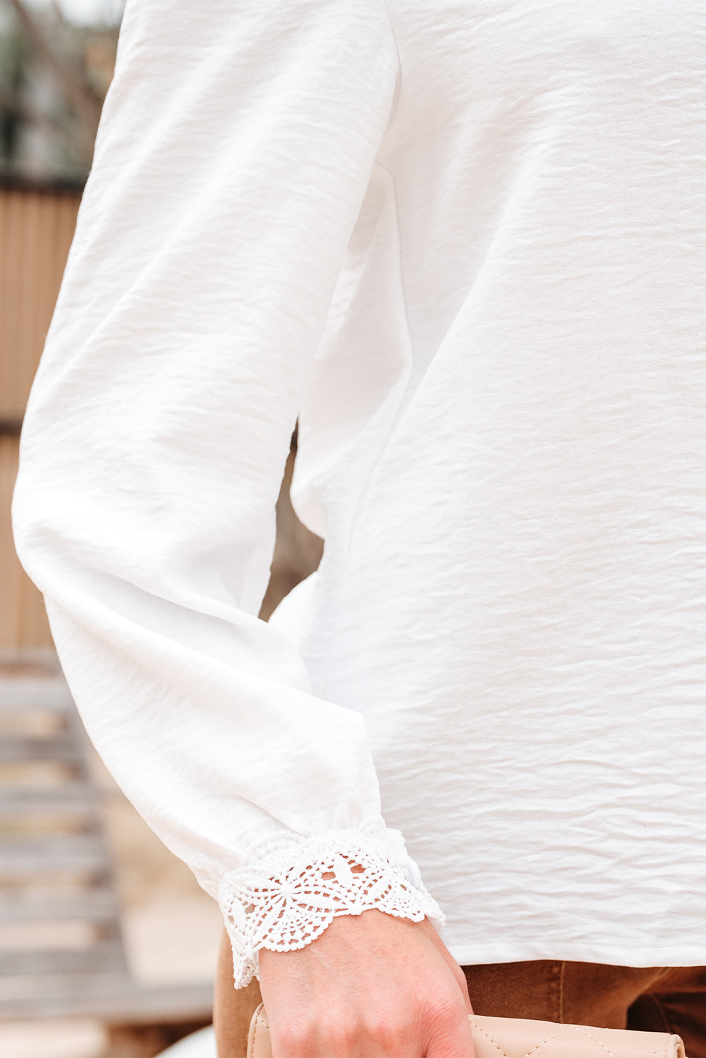 Ivy Patchwork Stand Loose Shirt