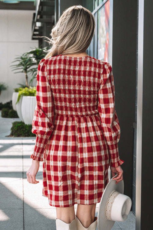 Amelia Puff Sleeve Mini Dress